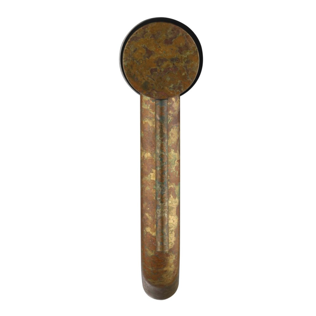 Bella Vista Mica Basin Mixer Curved Spout Living Brass