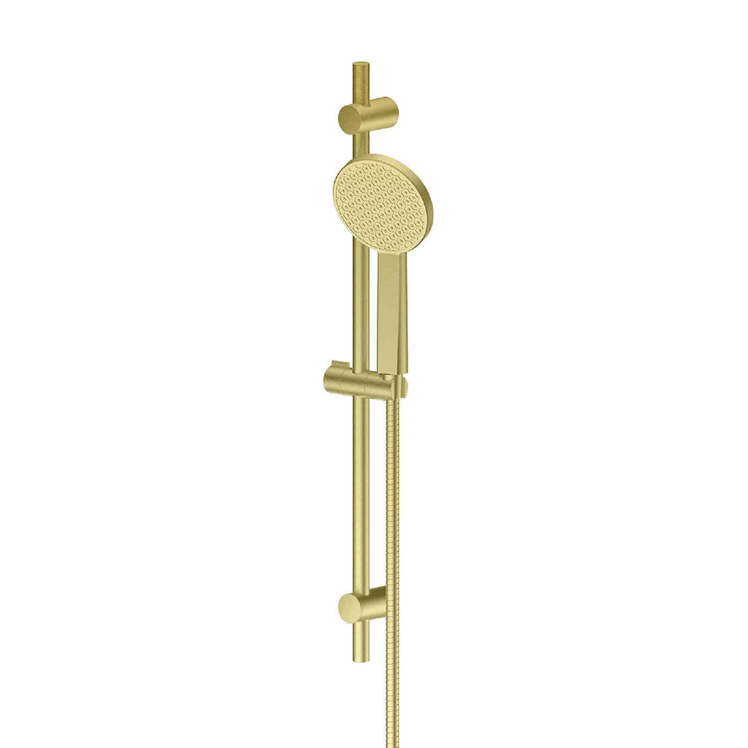 Greens Glide Rainboost Adjustable Rail Shower Pvd Brushed Brass