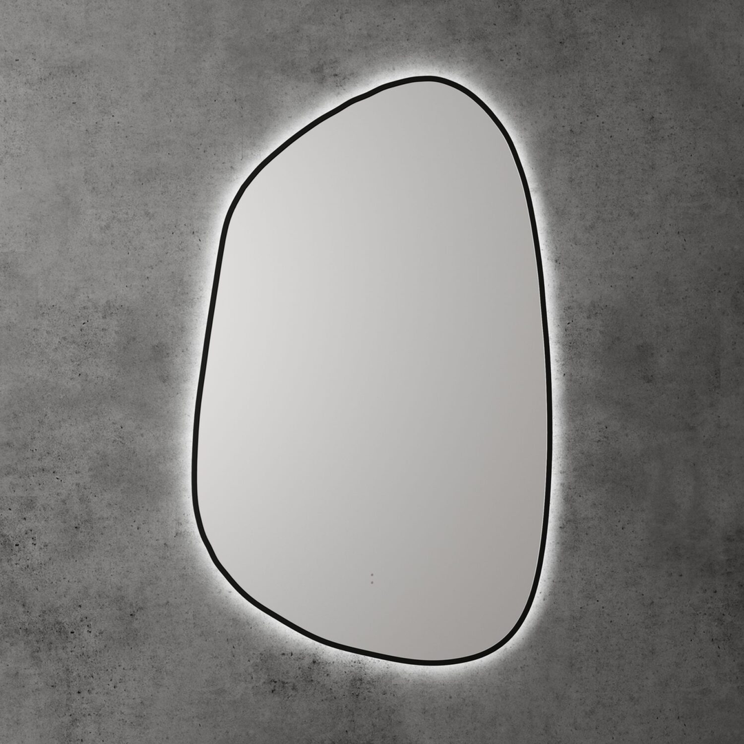 Aulic Aulic Tarcoola Asymmetric Led Mirror 553X903X36Mm Matte Black