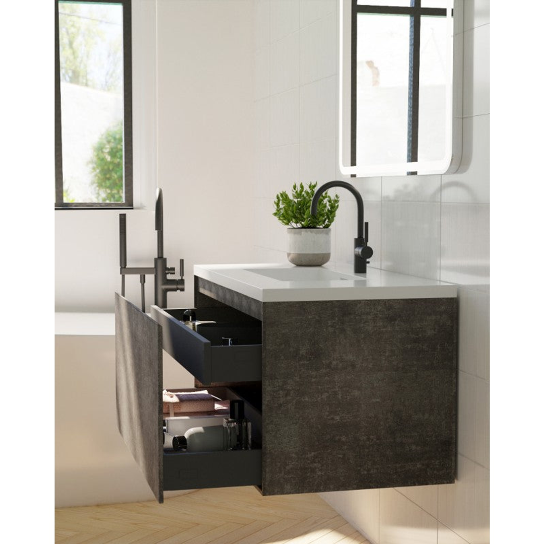Belbagno Prado Mable Oak 750mm Wall Hung Vanity 750 X 480 X 450