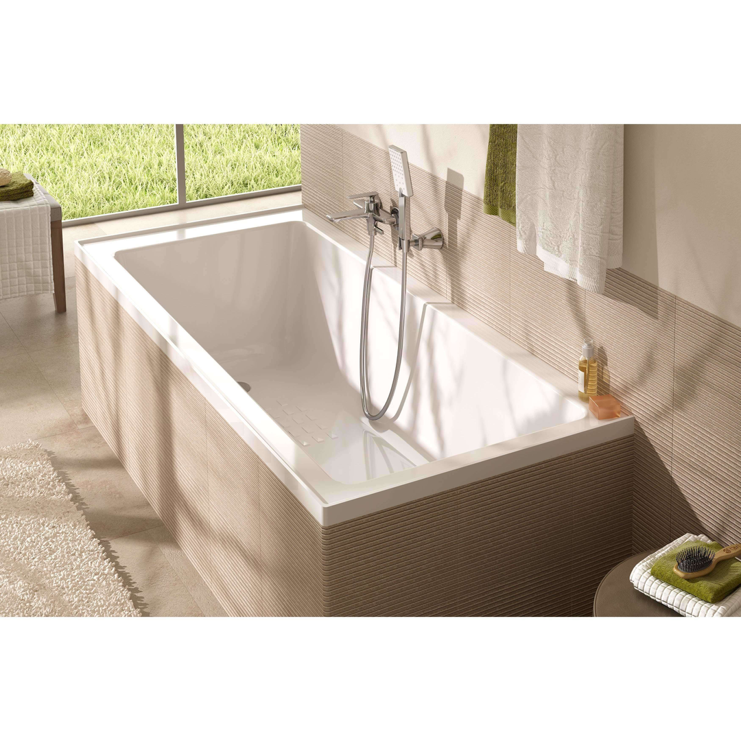 Oceano Urban Inset Bath White Anti Slip 1800mm