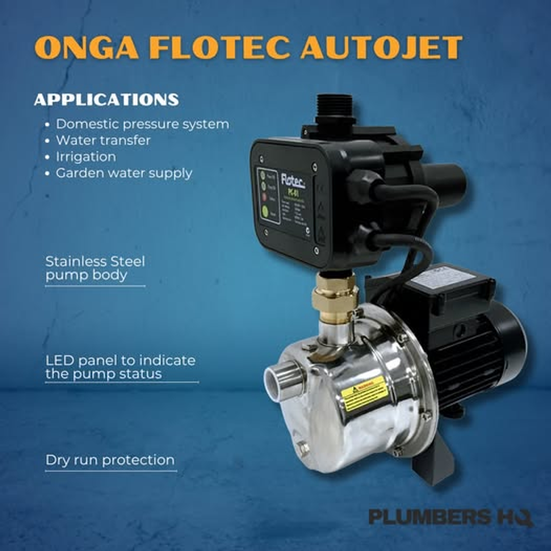 Onga Flotec Autojet 40 Pressure Pump Elect Control 40Lpm