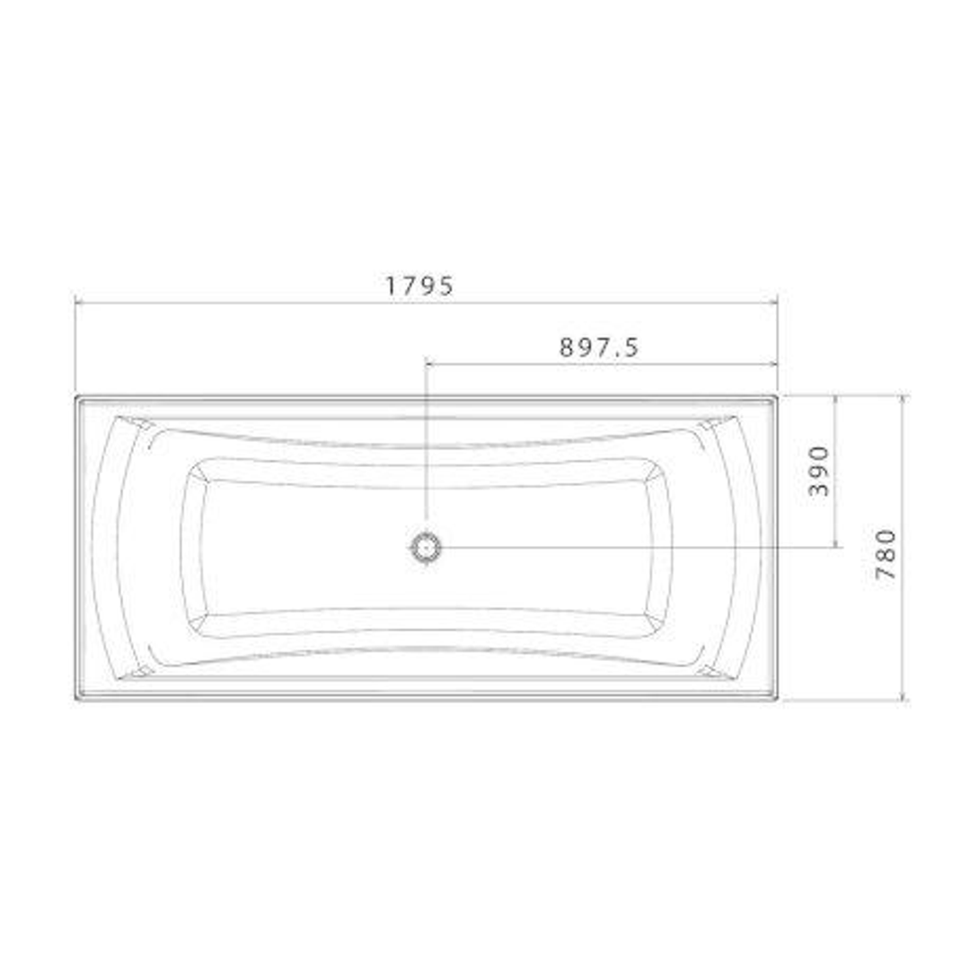 Caroma Maxton Bath 1800mm