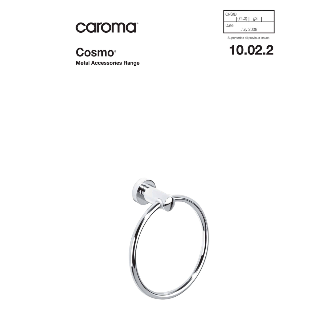 Caroma Cosmo Metal Single Towel Rail 900mm Chrome