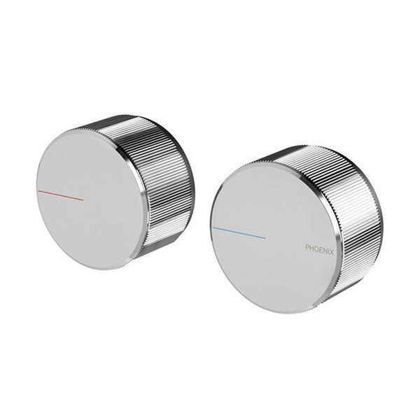 Phoenix Axia Wall Top Assemblies 15mm Extended Spindles - Chrome