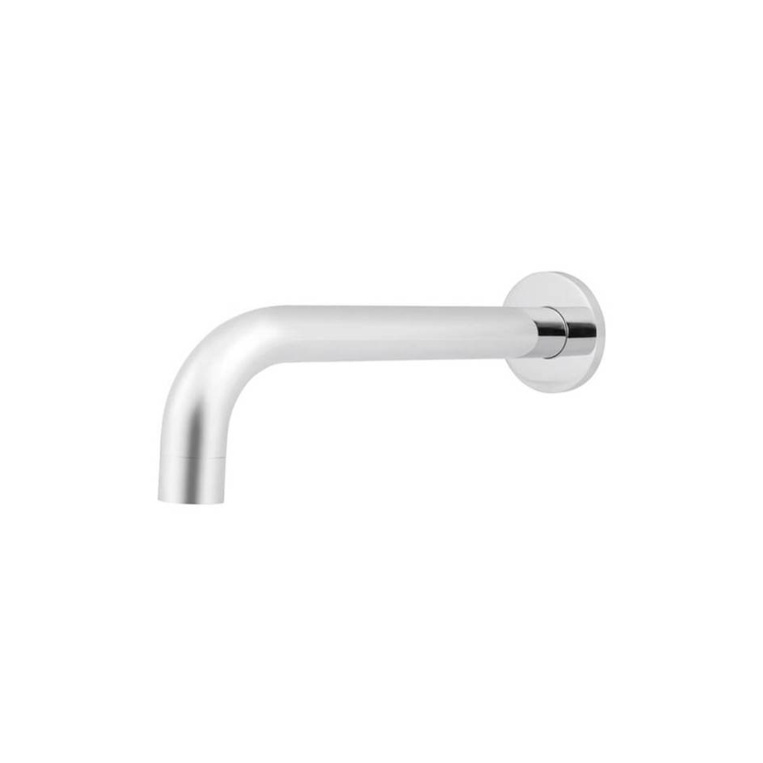 Meir Chrome Round Curved Wall Spout 200mm