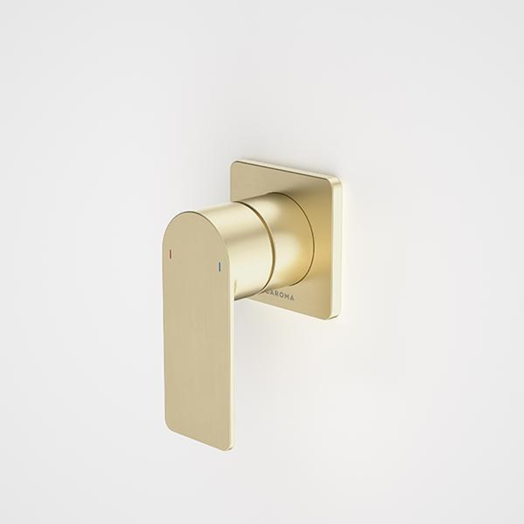 Caroma Urbane II Bath/Shower Mixer Square Brushed Brass