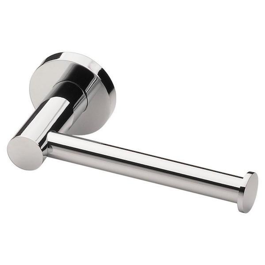 Phoenix Radii Toilet Roll Holder Round Plate - Chrome