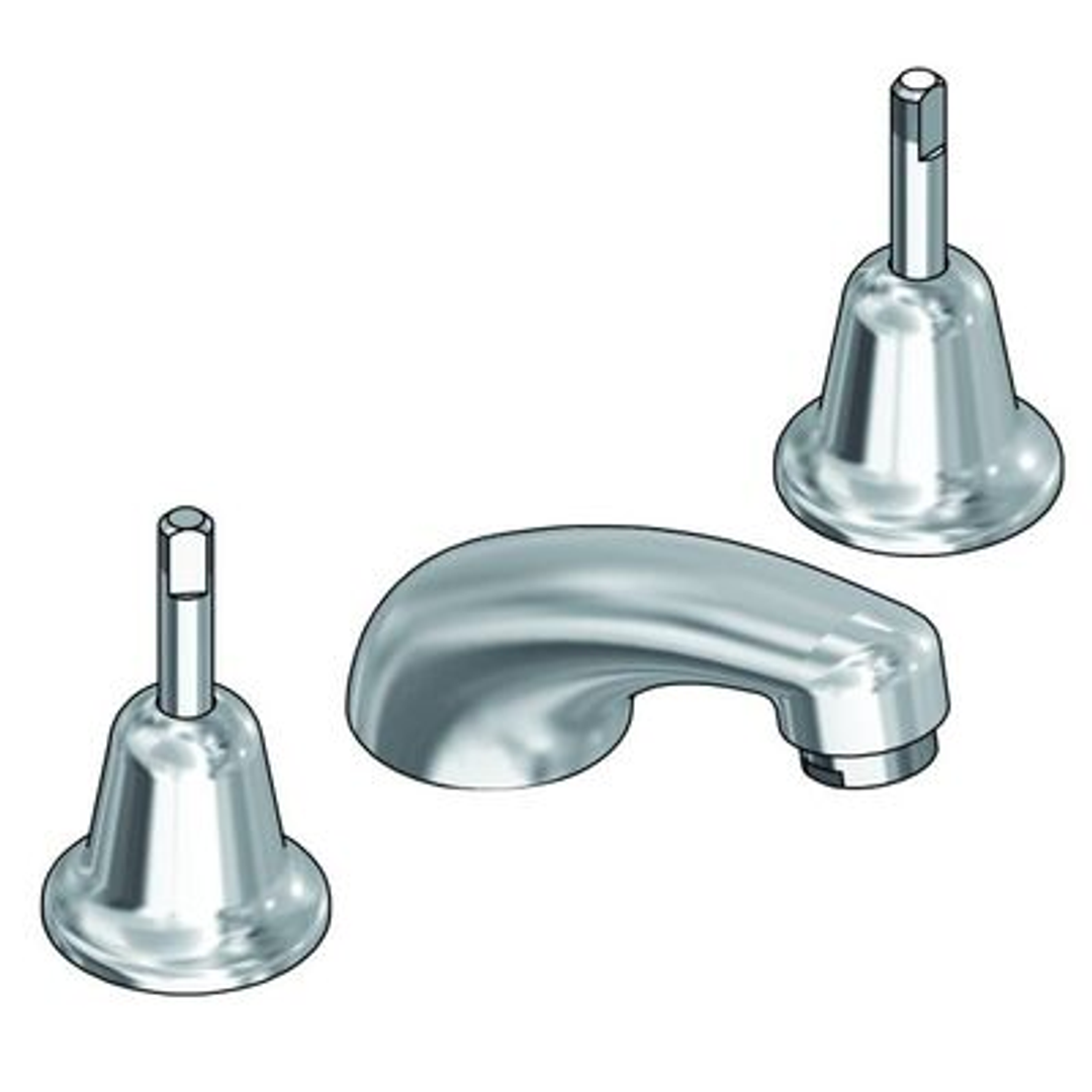 Ram Easy Clean Basin Set with Deluxe Spout Chrome