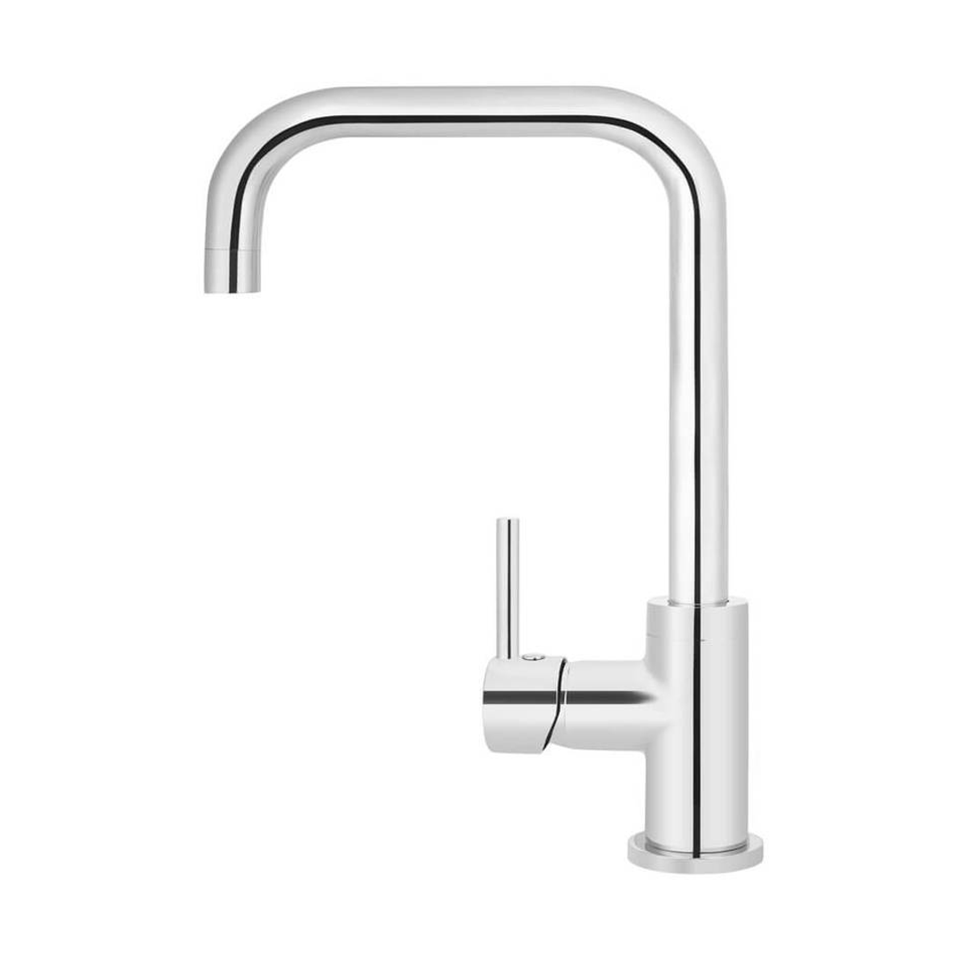 Meir Round Kitchen Mixer Tap Polished Chrome