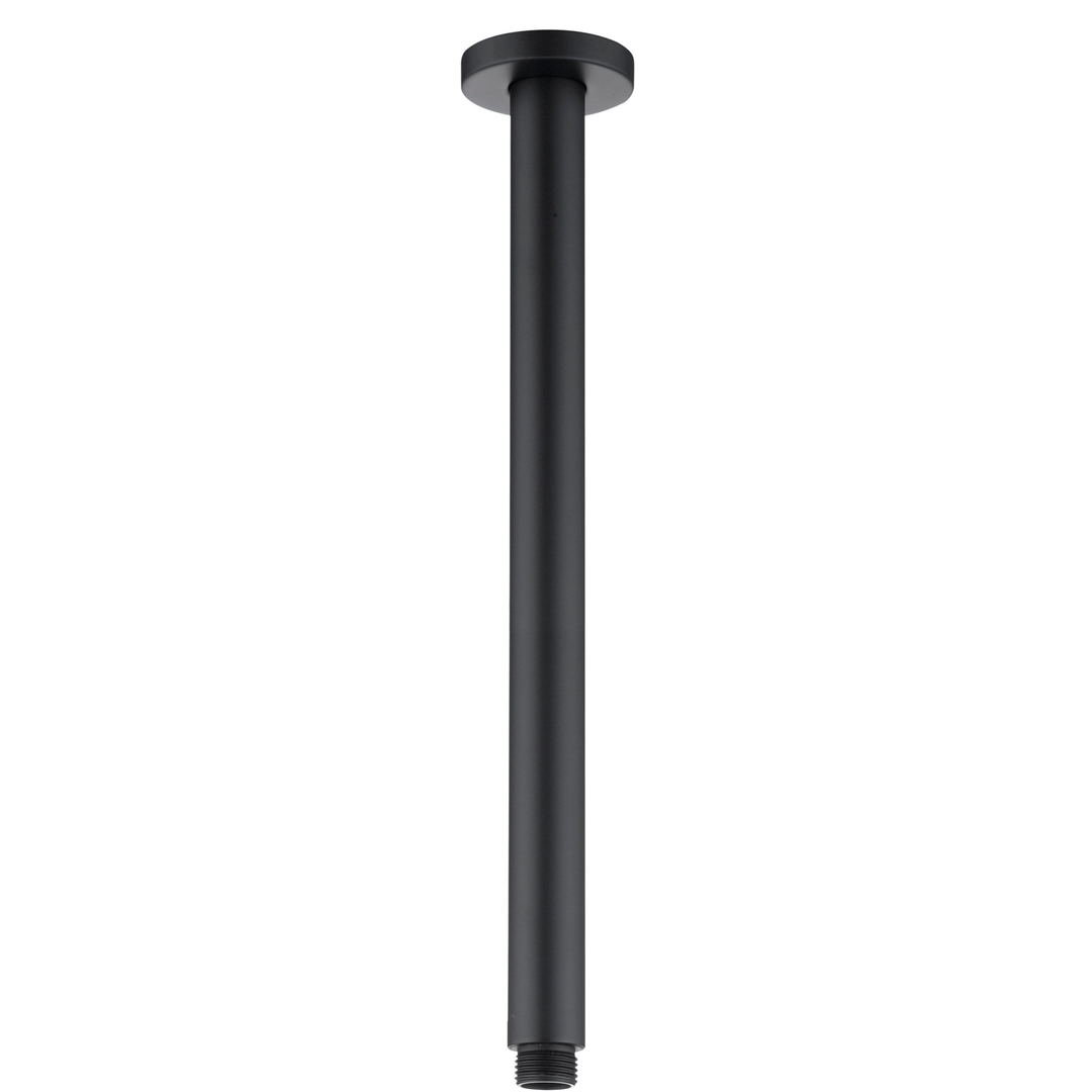 Otti Pavia 400Mm Ceiling Shower Arm Round Matte Black