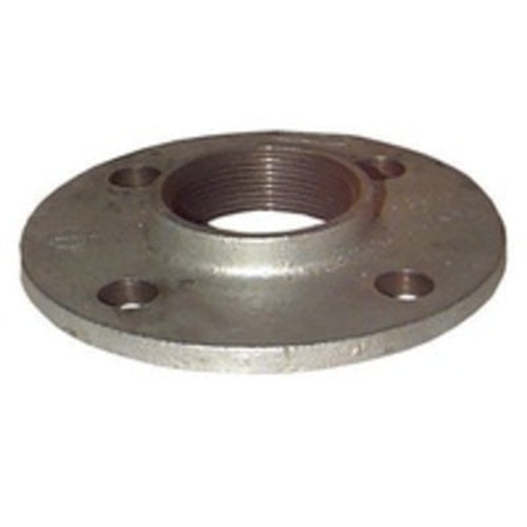 20MM ROUND FLANGE GALV DRILLED