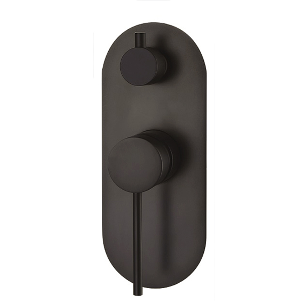 Otti Roul Wall Diverter Mixer Gun Metal