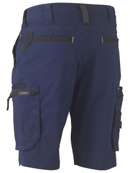 Bisley Flex&Move Stretch Zip Cargo 10 Short Navy