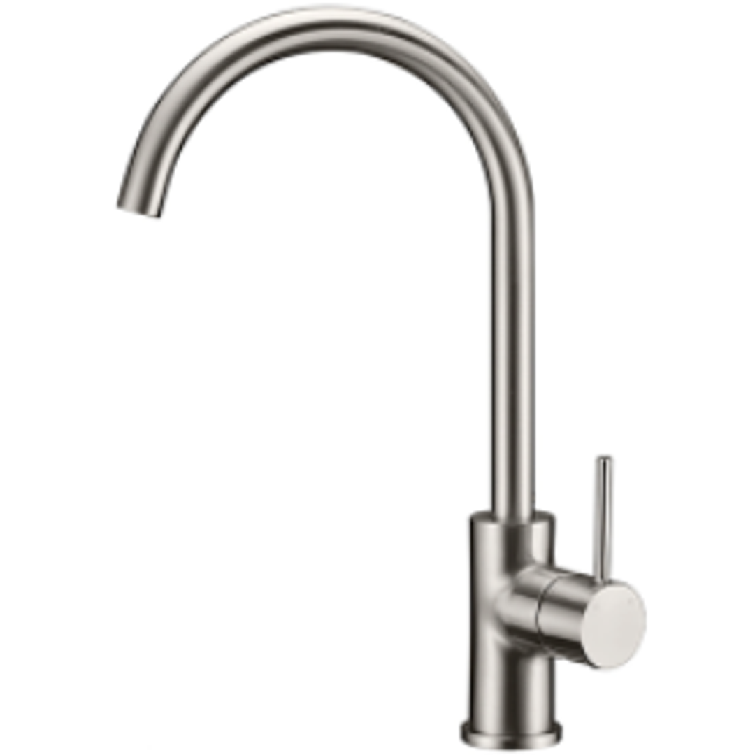 Bella Vista Ikon Hali Sink Mixer Brushed Nickel
