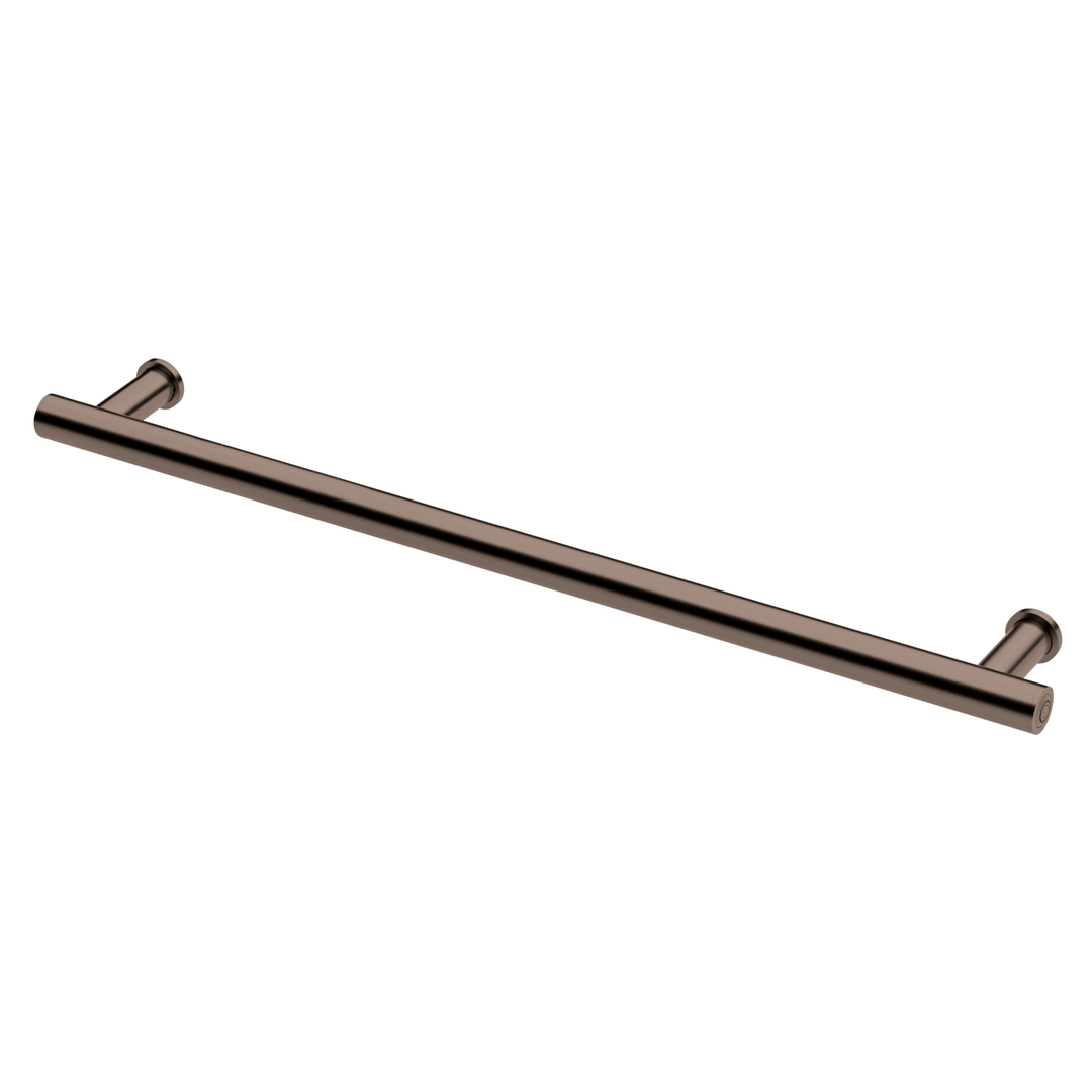 Phoenix Phoenix Heated Towel Rail Round 800Mm Brushed Bronze