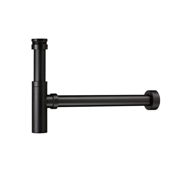 Turner Hastings Aurora Adjustable Brass 40mm Bottle P Trap-Matte Black