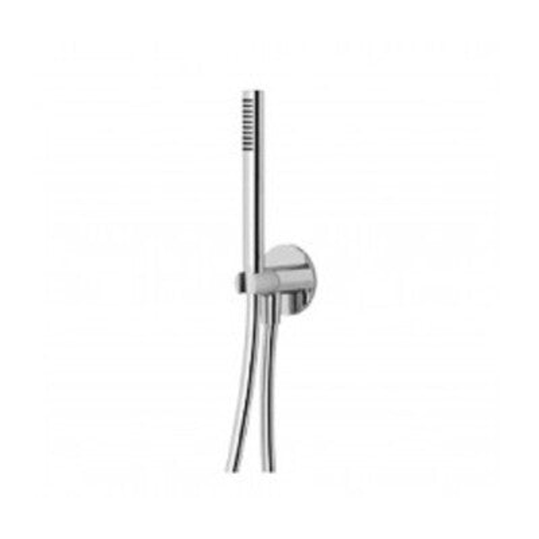 Streamline Arcisan Tubular Handshower On Fixed Wall Bracket Chrome