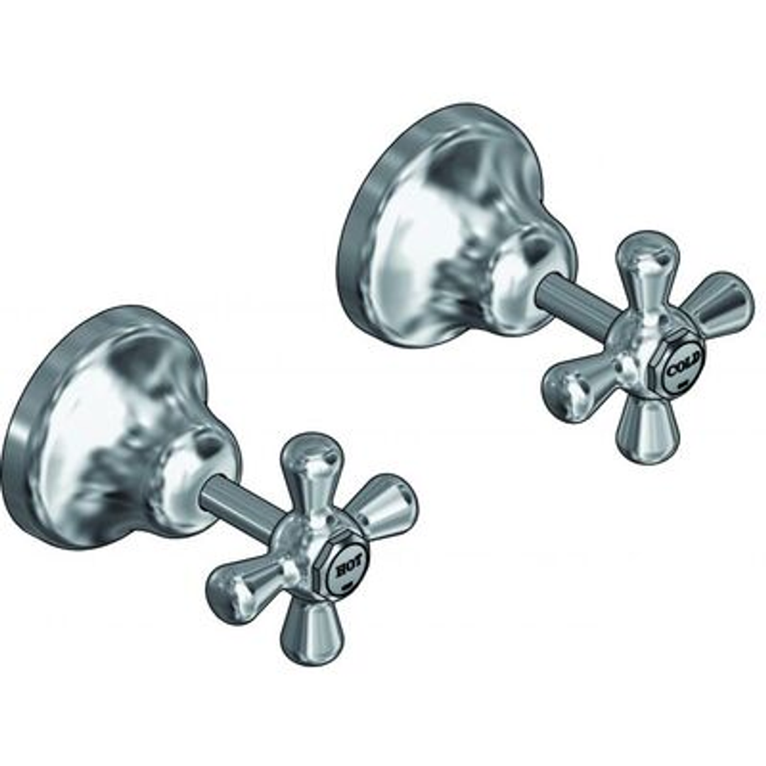 Ram Merino Wall Top Assembly Wall Stop Chrome White *Each*