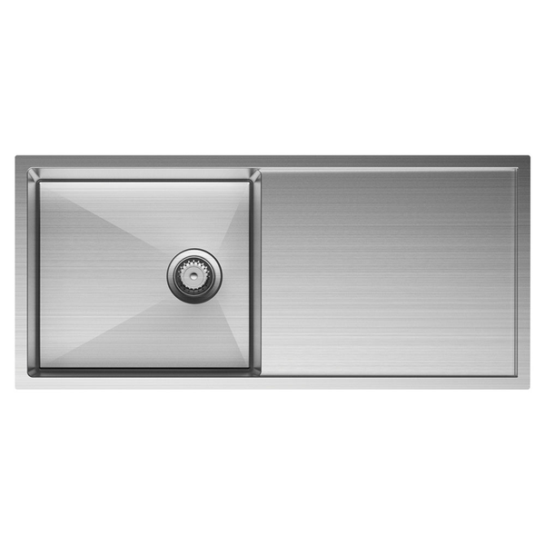 Fienza Hana Single Bowl Sink 36L With Drainer Top Mount 990X450X200mm