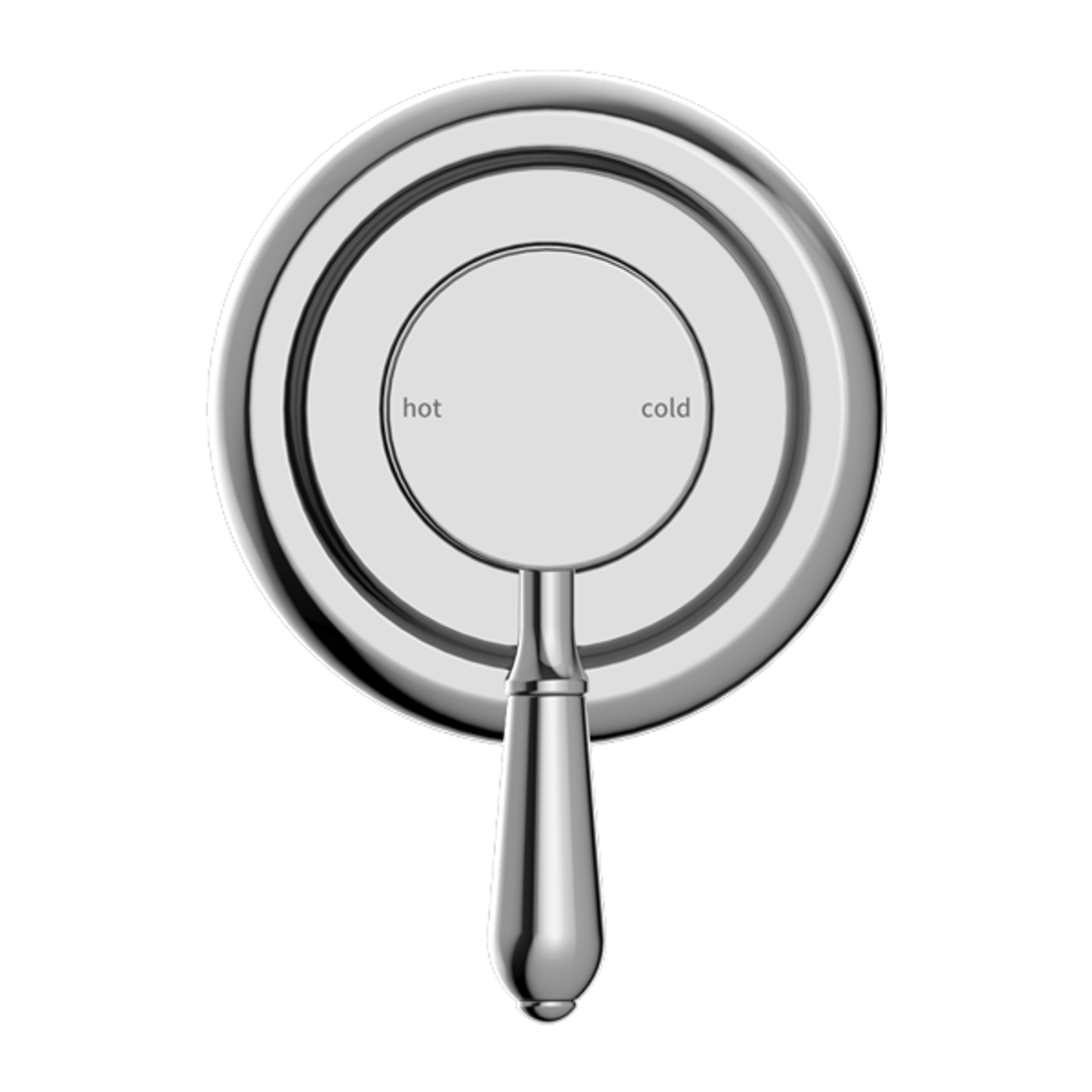 Nero York Shower Mixer With Metal Lever Chrome