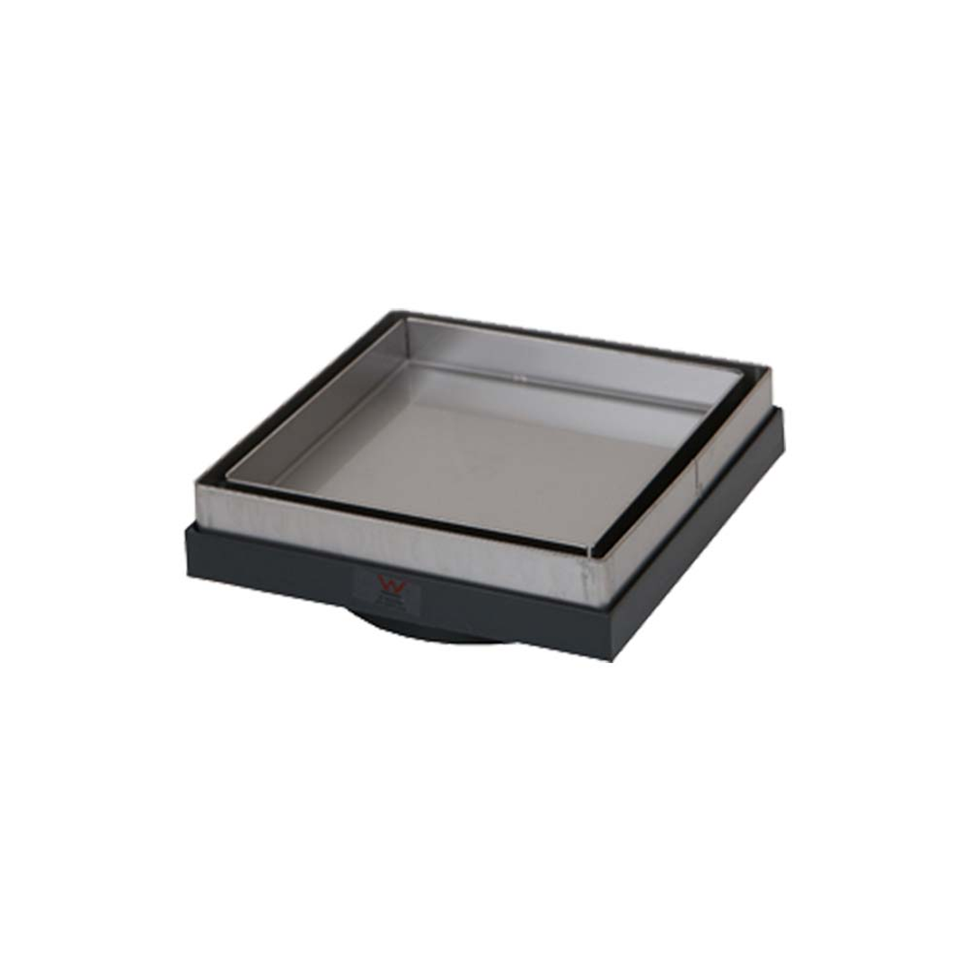 Brasshards Mixx Economy Tile Grate Square 100Mm Stainless Steel