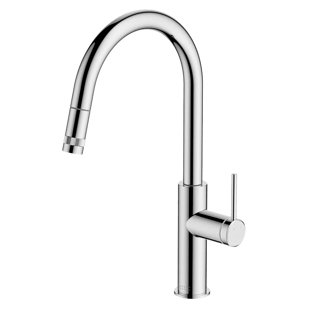 ABEY 6K1 POCO PULLOUT KITCHEN MIXER BRUSHED BRASS 6K1-BB - Burdens Plumbing