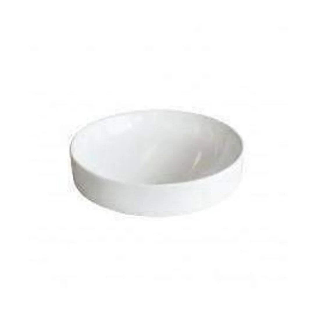 Arcisan Plaza Round Semi Inset Basin 400mm Dia White - Burdens Plumbing