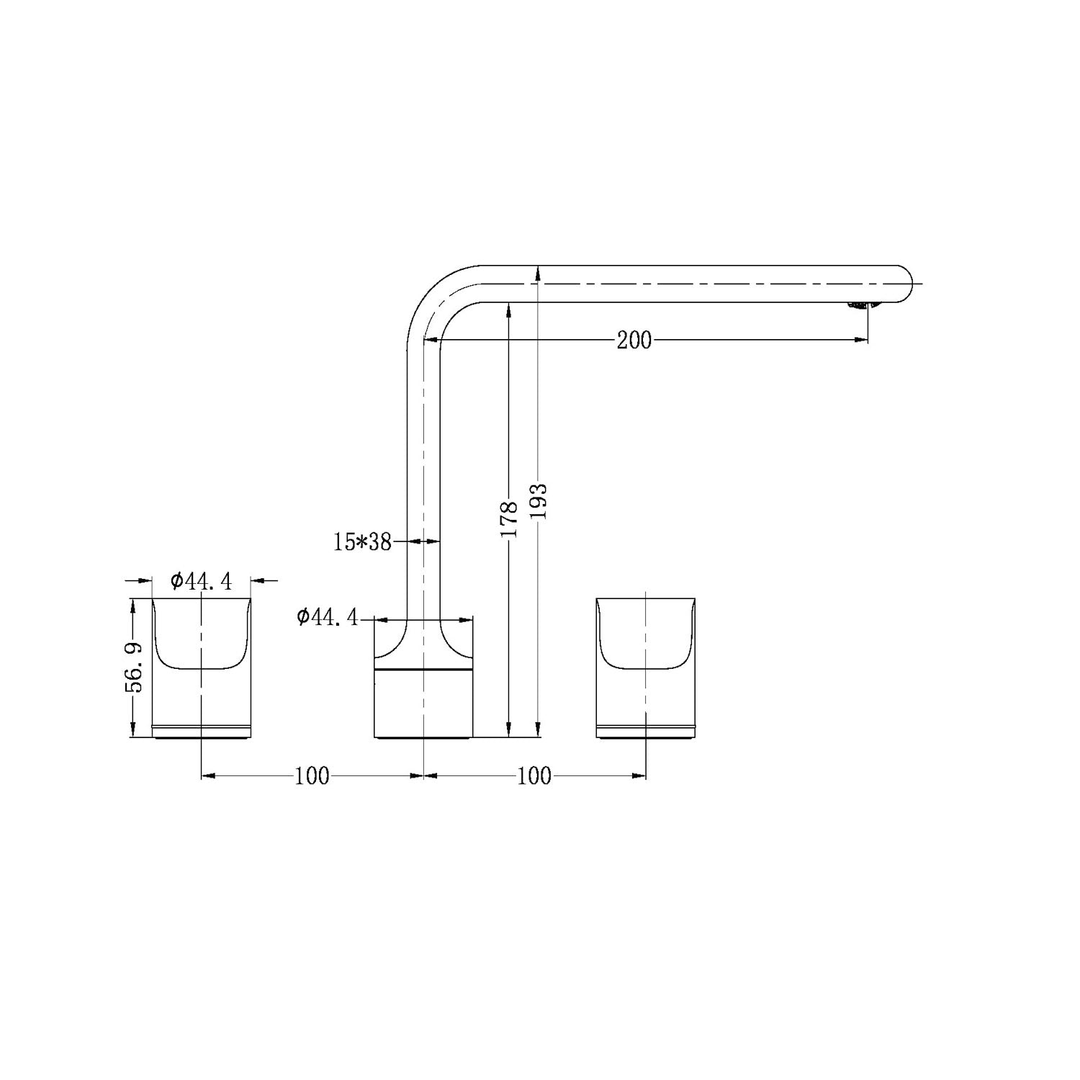 Nero Pearl Kitchen Set With Swivel Spout - Gun Metal Grey