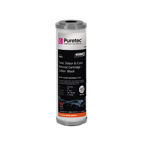 Puretec Carbon Block Cartridge 10' 0.5Um Cb951