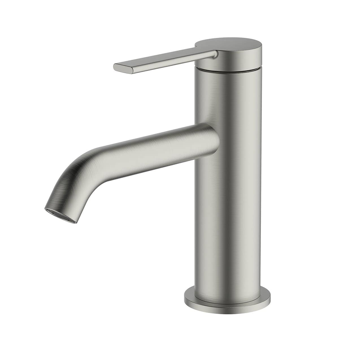 Greens Optima Basin Mixer Brushed Nickel