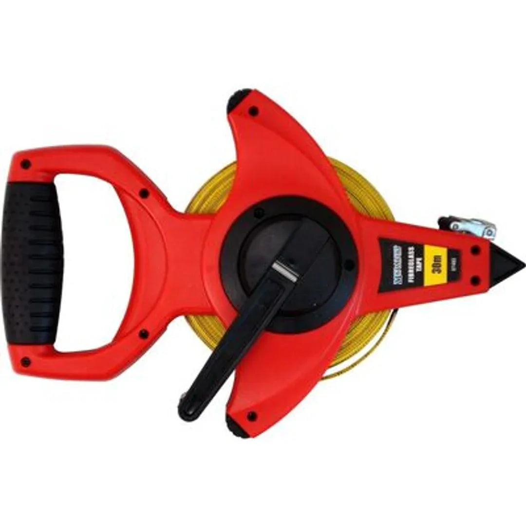 50Mt Fibreglass Open Reel Tape Measure - Burdens Plumbing