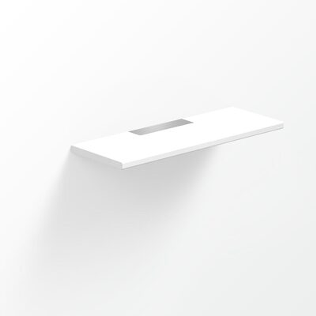 Avenir Above Solid Surface Shelf 30X10Cm Chrome