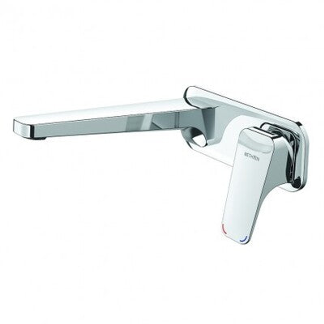 Methven Waipori Wall Mount Basin Mixer With Plate Chrome