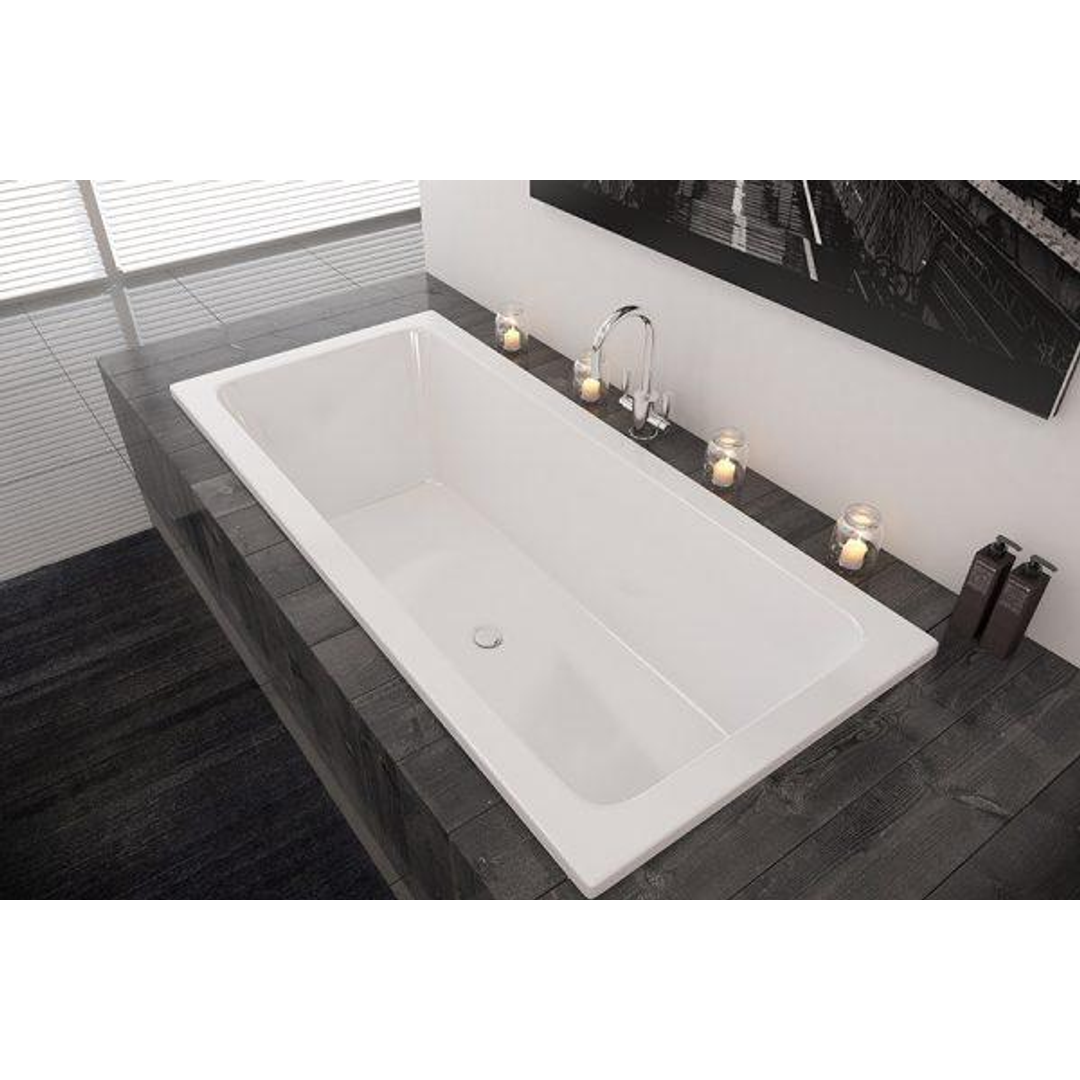 Decina Carina Retangle Bath White 1750mm