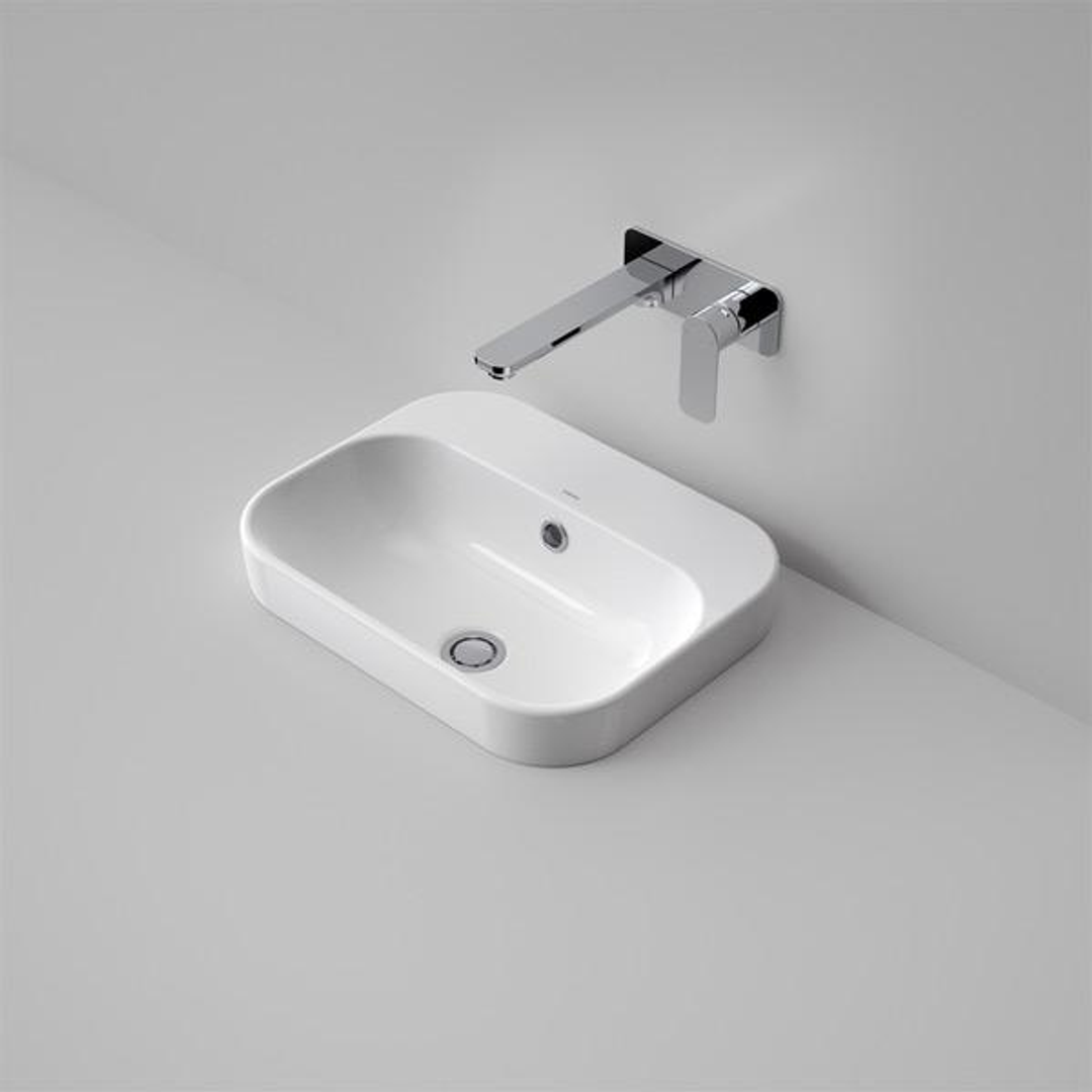Caroma Luna Inset Basin 1 Tap Hole White 899215W