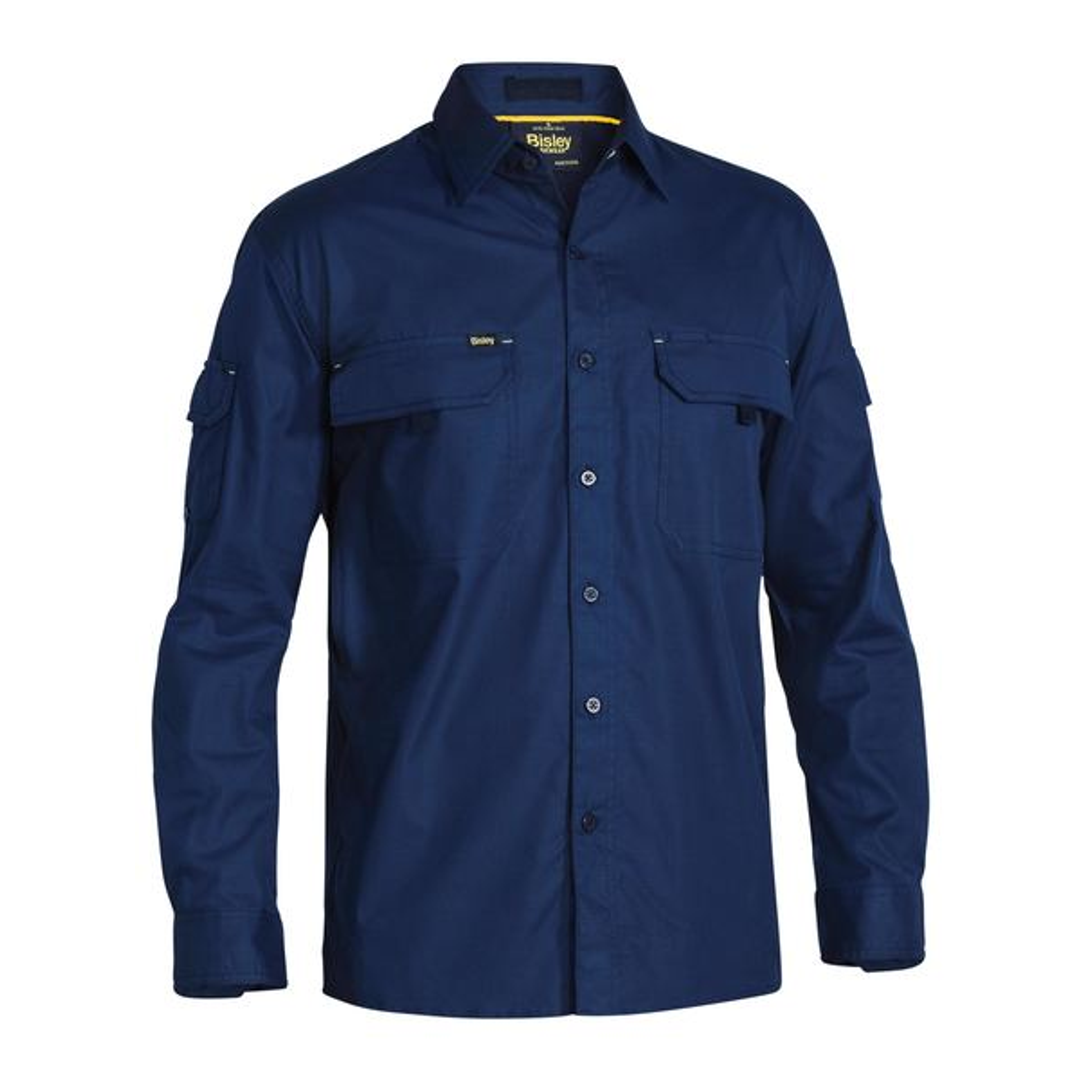 Bisley X Airflow Ripstop Ls Shirt Navy