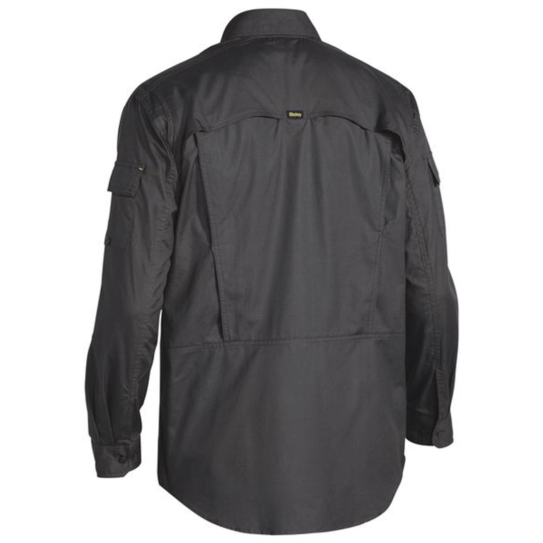 Bisley X Airflow Ripstop Ls Shirt Charcoal