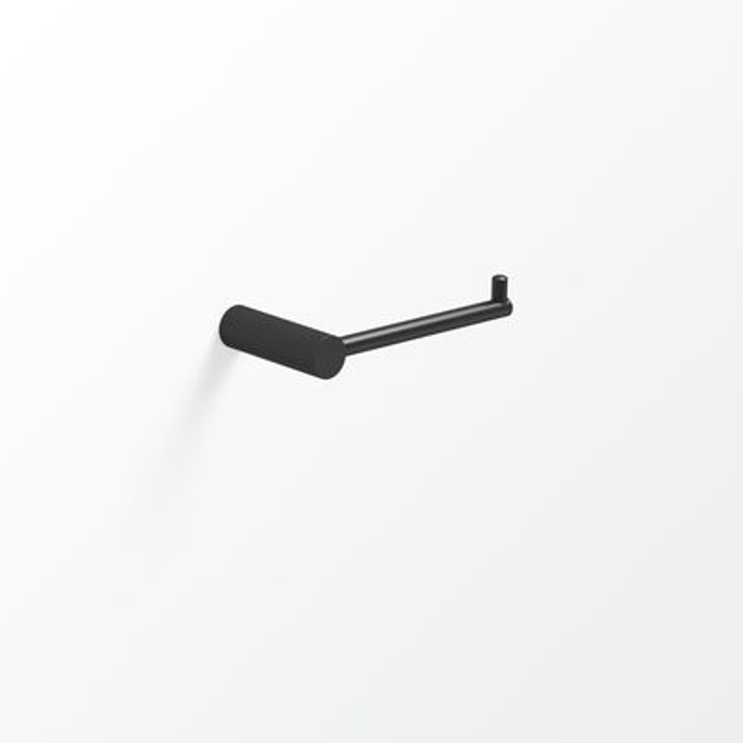 Minus Toilet Roll Holder - Right In Matt Black(Avenir P#:Mistrh-Rf Mb)