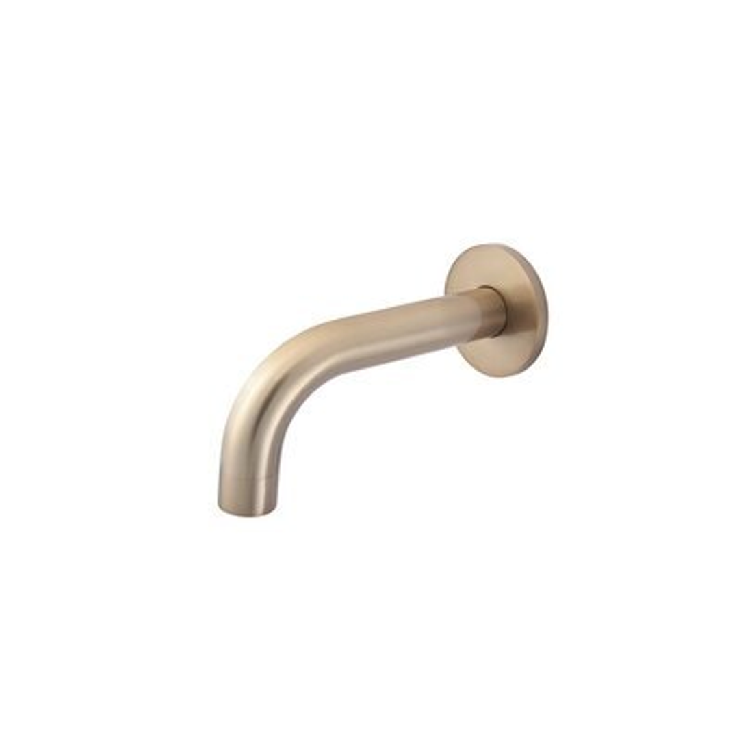 Meir Universal Round Curved Spout 130Mm Champagne