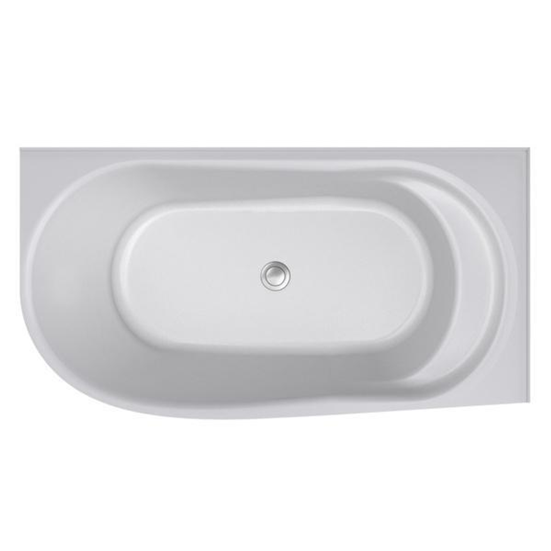 Decina Natalia Back To Wall Freestanding Bath Right 1500mm