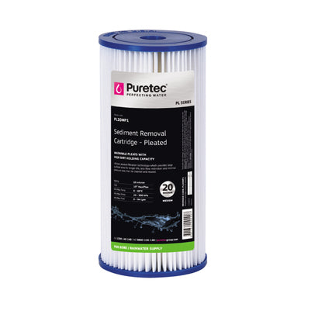 Puretec Pleated Sediment Maxi Plus Cartridge 10' 20Um Pl20Mp