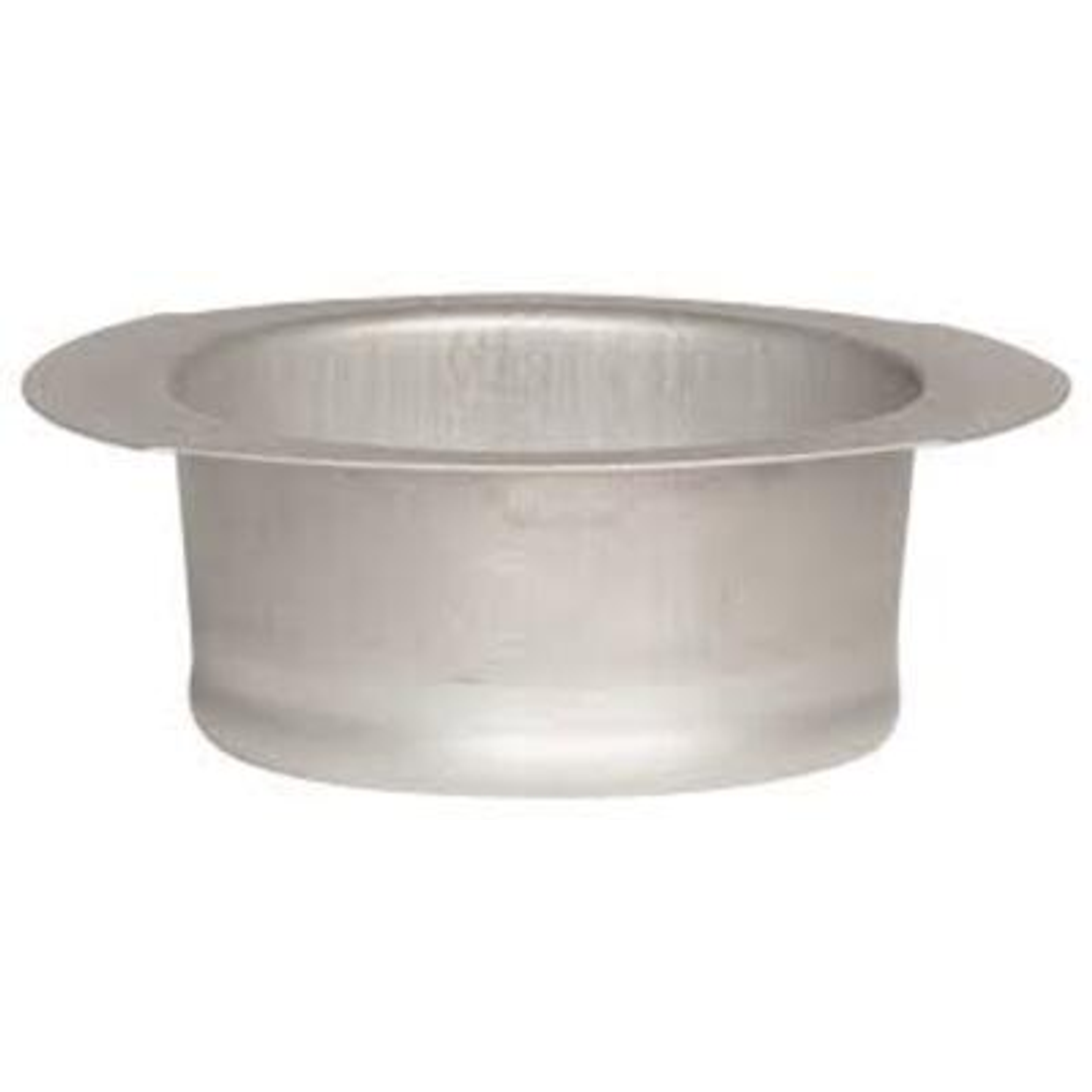 DOWN PIPE POPS 90MM ROUND ZINC WIDE FLANGE