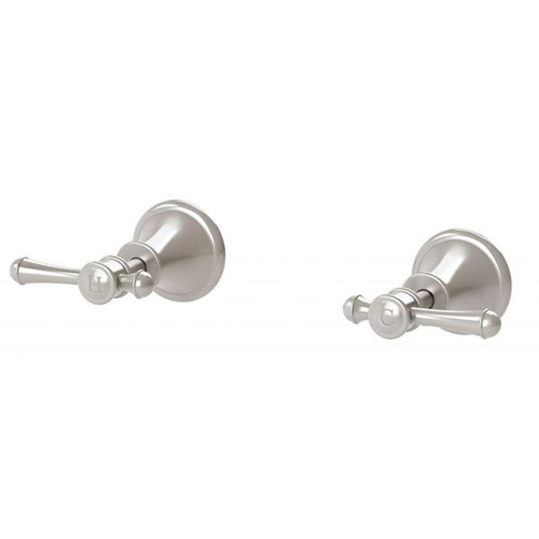 Phoenix Nostalgia Lever Wall Top Assemblies Brushed Nickel