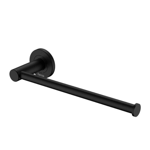 Fienza Kaya Dual Purpose Towel Rail/Roll Holder Matte Black