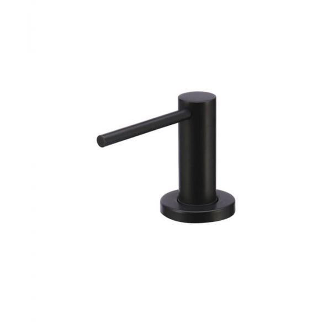 Meir Round Soap Dispenser Matte Black