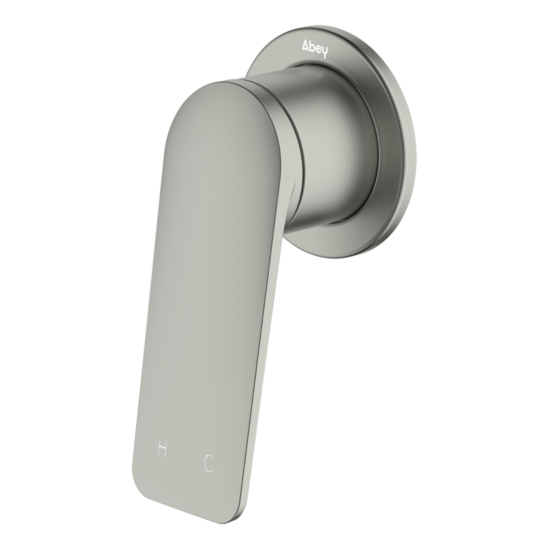 Abey Vela Shower Mixer External Brushed Nickel