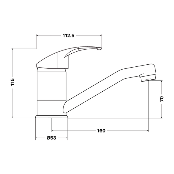 Brasshards Mixx Cayenne Swivel Basin Mixer Chrome Lead Free