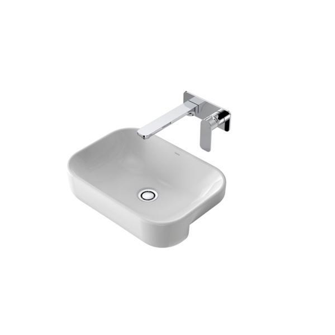 Caroma Luna Semi Recessed Basin (Without Tap Landing)