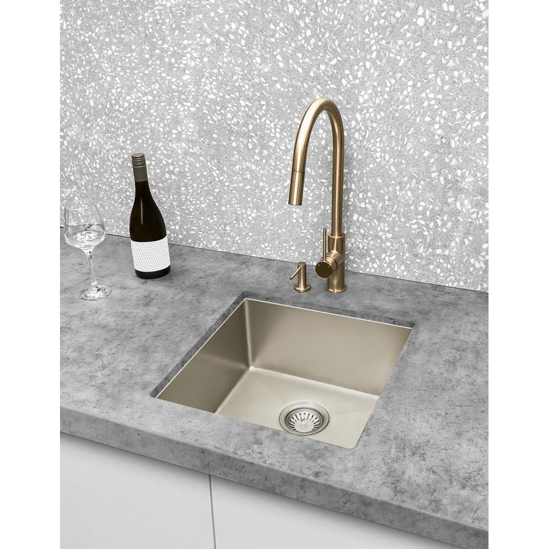 Meir Piccola Out Kitchen Mixer Tap Champagne